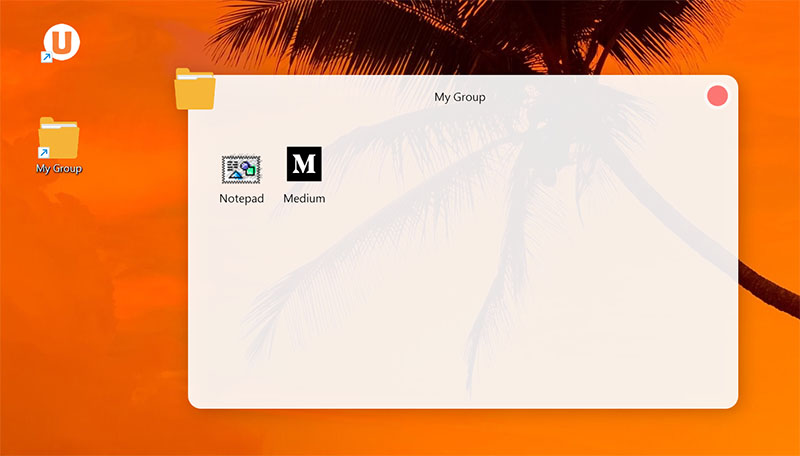 Desktop folders
