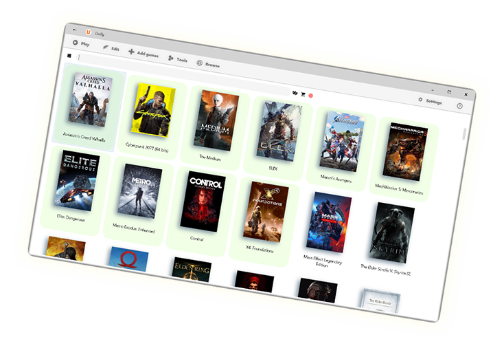 Screenshot of Unify