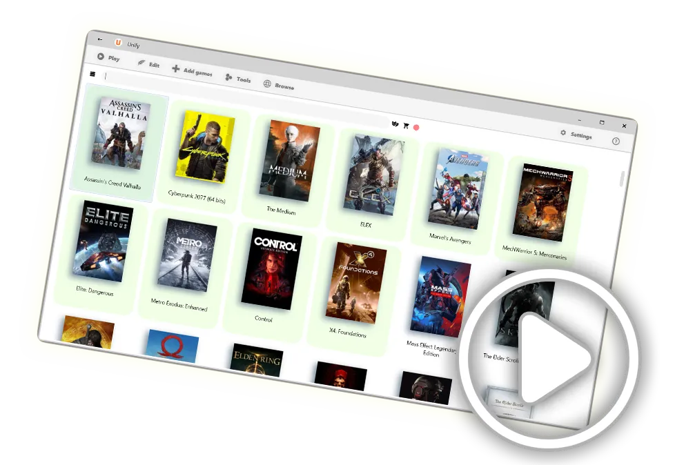 Screenshot of Unify