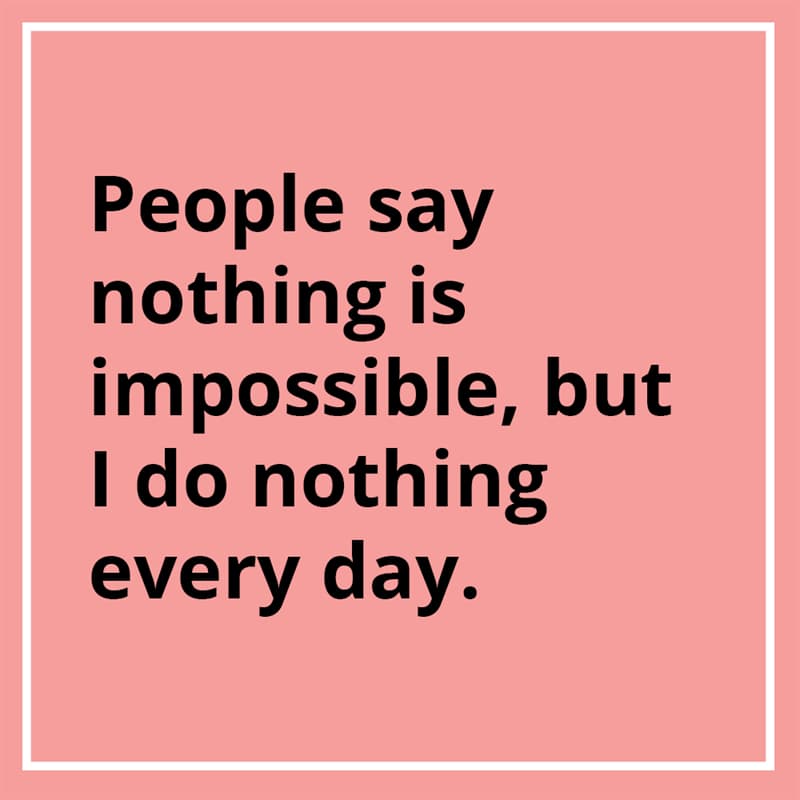 Don't be too serious