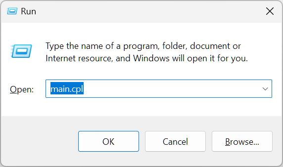 Windows' Run dialog